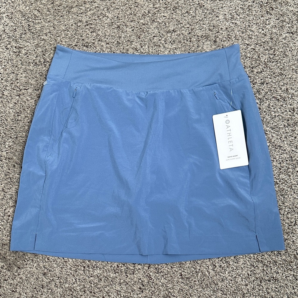 Athleta soho skort Sky Blue Athletic Skort size 10 new - Picture 4 of 9